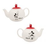 Disney Mickey &­ Minnie Mouse Sculpted Ceramic Teapot